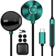 thumbnail image 2 of PYYNA-USB C Earbuds for Samsung Galaxy S26 S25 S24 FE S23 Plus S22 Ultra A35 A54 USB Type C Headphones HiFi Stereo Wired USB-C Earphones with Mic Volume Control Android Headphone for iPhone 15 16 17, 2 of 4