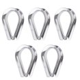 thumbnail image 2 of S SERENABLE 5 Pack M10 304 Stainless Steel Thimble For 3/8" 10mm Diameter Wire Rope Set of 5, 2 of 8