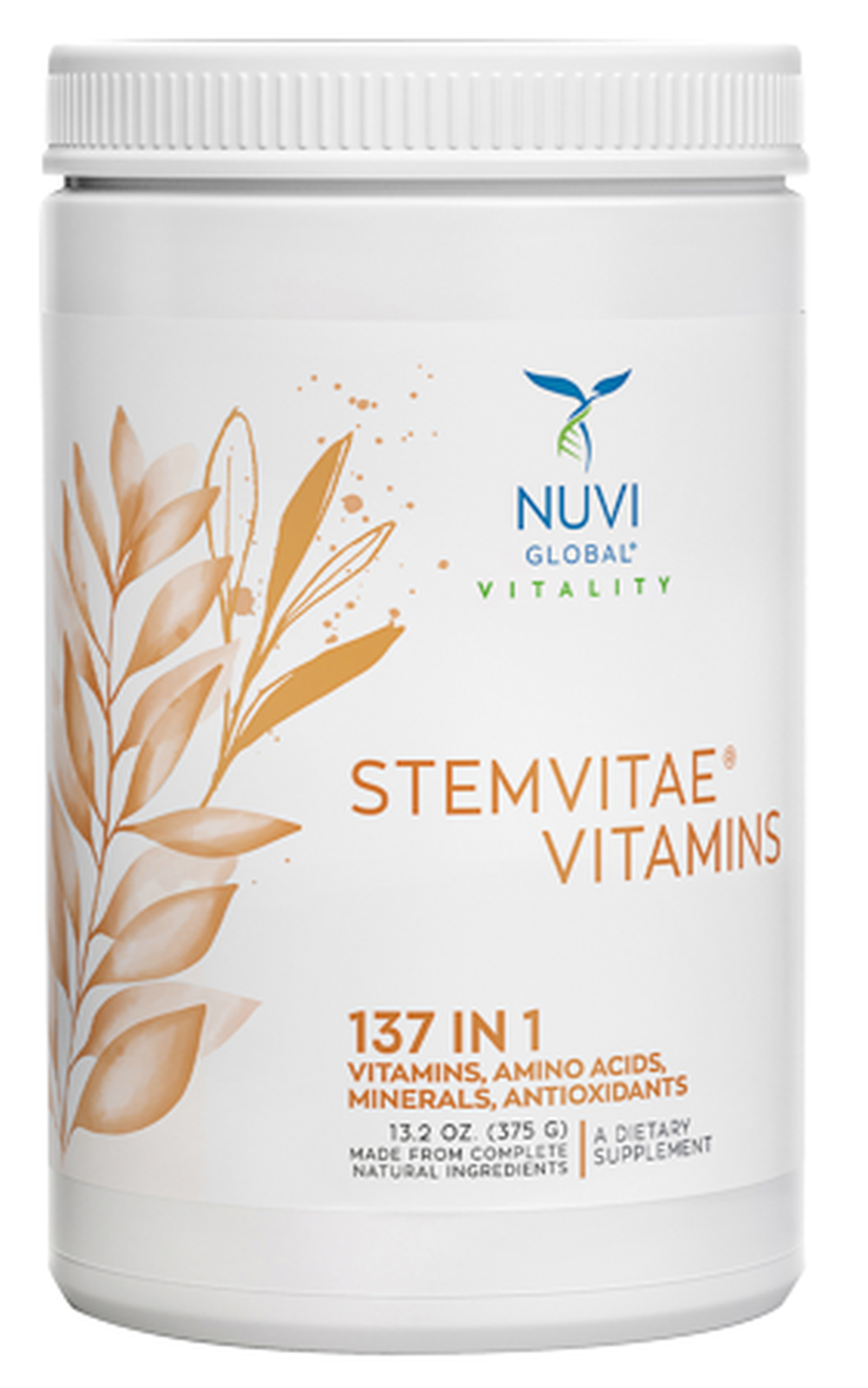 Nuvi Global StemVitae Vitamins 137 in 1 Amino Acids Multivitamin Powder 13.2 Ounces