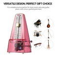 thumbnail image 6 of Transparent Mechanical Metronome with Bell Universal Wind up Metronome with Loud Sound Beat Selection Speed Control for Guitar Piano Violin Drum, 6 of 7