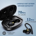 thumbnail image 4 of Auriculares Inalámbricos Bluetooth 5.2 con Estuche de 800mAh y 120 Horas de Autonomía IPX7 Impermeables con Control Táctil para Deportes Running Trabajo y Gaming, 4 of 7