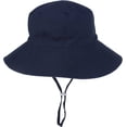 thumbnail image 1 of LinYooLi Wide Brim Bucket Hat for Kids Spring Summer Outdoor Sun Protection Headwear Baby Boy Windproof Rope Fisherman Hat, 1 of 8