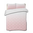 thumbnail image 2 of Quilts Twin Size, Moroccan Pink Soft Comforter Bedding Set for Bed, Abstract Geometric Plaid Gradient Lightweight Quilted Bedspread with Pillow Cover(2 Pieces) for All Season, 68x86 Inch, 2 of 6