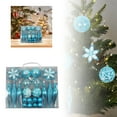 thumbnail image 3 of 40ct Shatterproof Christmas Ball Ornaments Set - Clear Hanging Tree Decorations for Xmas, Valentine, Wedding & Spring, 40Pcs Assorted Shining String Holiday Party Decor, 3 of 7