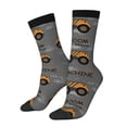 thumbnail image 1 of Fotbe Construction Machines Calcetas Largas con Estampado para Hombre y Mujer – Calcetas de Compresión Transpirables y Elásticas, Viajar y Uso Diario Talla 5-11, 1 of 6