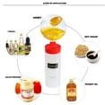 thumbnail image 5 of Leakproof Honey Drizzle Bottle: Squeeze Dispenser with Porous Tip for Kitchen, Bakery, or Breakfast Table Syrup Application Kitchen Household Porous Leakproof Honey Seasoning Bottle(Yellow), 5 of 8