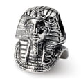 thumbnail image 1 of 925 Sterling Silver Charm For Bracelet Pharaoh Bead Travel, 1 of 9