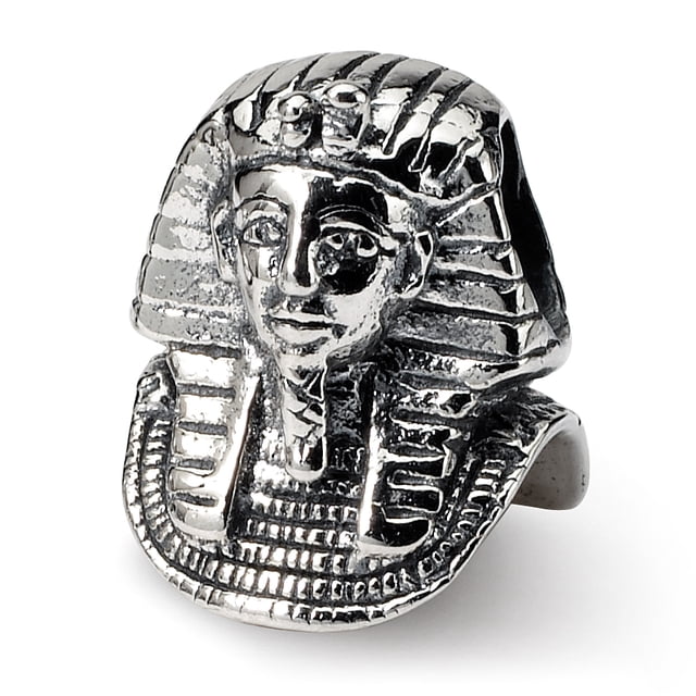 925 Sterling Silver Charm For Bracelet Pharaoh Bead Travel