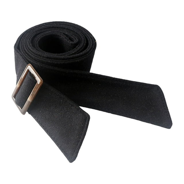 Cinturón ancho de cintura,Cinturón de mujer Cinturón ancho decorativo de lana,Cinturón de abrigo de doble cara Reemplazo de gabardina,Cinturón de abrigo de lana Cinturones tipo corsé Negro