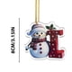 thumbnail image 4 of Adornos navideños con letras 2025, colgante de ciervo navideño, decoración de madera para mesa, adornos personalizados, 4 of 4