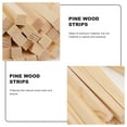 thumbnail image 2 of Small Wooden Strip Unfinished Hardwood Sticks for Crafts Dowel Ornament DIY Rod Material Accessories, 2 of 6