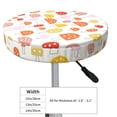 thumbnail image 4 of Kll Cute Cartoon Mushrooms Round Bar Chair Cushion Cover 12 Inch,Bar Stool Protector With Elastic, Soft Washable, 4 of 7