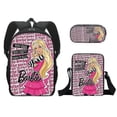 thumbnail image 3 of Bolso escolar Barbies, conjunto de tres piezas, bolso para bolígrafos de una sola capa de poliéster, bolso de hombro pequeño, mochila para niñas, inicio de temporada escolar para estudiantes, 3 of 5