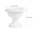 thumbnail image 2 of OULII 2Pcs Garden Planter Urns White Plastic Vintage Style Urn Planter, 2 of 8