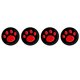 thumbnail image 1 of Empuñaduras De Pulgar 4 empuñaduras de pata de gato para mando PS5 PS4 PS3 Xbox One 360 ​​(rojo), 1 of 6