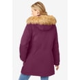 thumbnail image 3 of Woman Within Plus Size Arctic Parka Jacket & Hood 34" Long Down Blend Winter Coat, 3 of 6