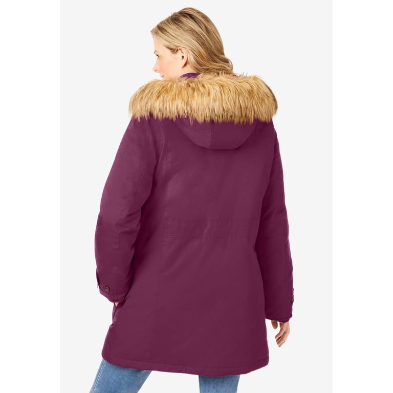 Woman Within Arctic Parka 34" Down-Blend Winter Coat photo 3