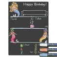 thumbnail image 1 of Cohas Mermaid Theme Birthday Milestone Chalkboard, 9 by 12 inches, 3 Pastel Markers, 1 of 6