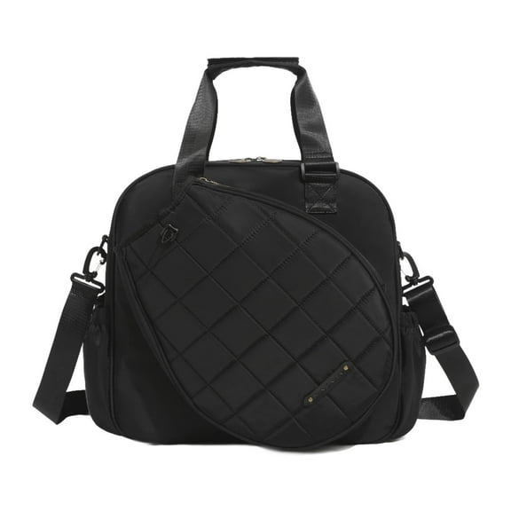 GARENDE Adult Tennis Bag for Men Women Sport Bag Large for Pickleball Tennis Handbag Black