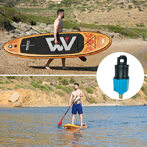 Dinghy PeSandy Inflatable SUP Pump Adaptor Compressor Air Valve Converter Halkey Roberts Inflatable Boat Air Valve Adapter Standard Schrader Conventional Air Pump Adapter for Stand Up Paddle Board