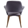 thumbnail image 3 of Chaise moderne en velours/metal, Gris, 3 of 7