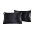 thumbnail image 3 of Fundas de almohada refrescantes Poliéster 1 par Fundas de almohada de tamaño estándar Fundas de almohada para viajes Boda Hotel Negro perfecl, 3 of 8