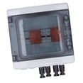 thumbnail image 1 of PV Combiner Box, 4 String Metal Solar Combiner Box with 15A Rated Current 63A Circuit Breaker Arrester, Steel Case, 1 of 7
