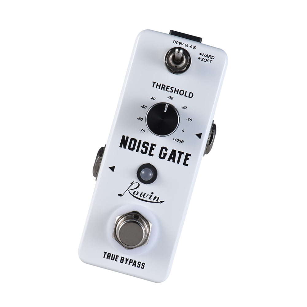 Rowin Effect Pedal,2 Modes Aluminum Reduction Pedal 2 Modes Aluminum Alloy Shell Noise Reduction Laoshe Qudai Alloy Shel Noise Shel Noise Bypass
