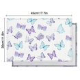 thumbnail image 6 of Set of 4 Butterfly Pattern Heat Resistant Flax Table Mats, Wrinkle Free Machine Washable Place Mats with Colorful Tropical Floral Artistic Design, Cute Aesthetic Style for Dining Table, 6 of 6