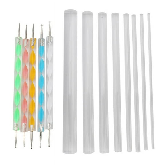 Mandala Dotting Tools Set For Painting Rocks,Painting Rocks Dot Kit, Rock Stone Painting Pen Polka Dot Tool Template Cosmetic Brush