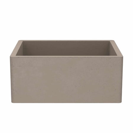 Native Trails Nsk2418 Nativestone 24 Farmhouse Single Basin Concrete Kitchen Sink - Earth