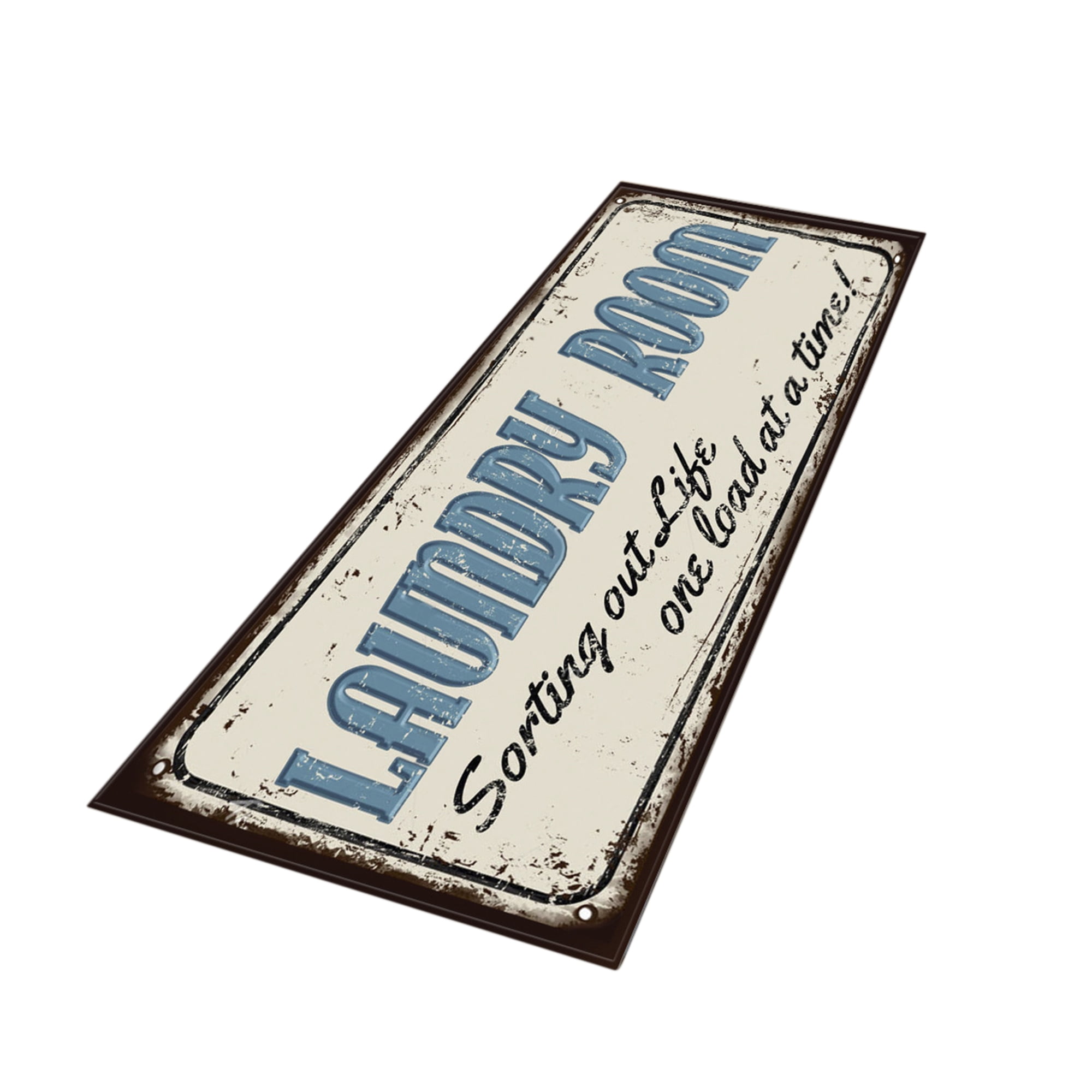 LSFYSZD NonSlip Kitchen Mat Vintage Pattern Rubber Backing Doormat