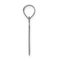 thumbnail image 2 of Diamond2Deal 14K Or Blanc Gravé Lettre avec Pendentif Initial pour Femmes, 2 of 6
