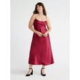 thumbnail image 4 of Free Assembly Women's Sleeveless Midi Slip Dress, Sizes XS-XXXL, 4 of 6