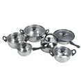 thumbnail image 2 of Cookware Pots Sauce Saute Pans Set, Easy To Clean Plastic Black Handle Non Stick Cookware Set  for Kitchen, 2 of 7