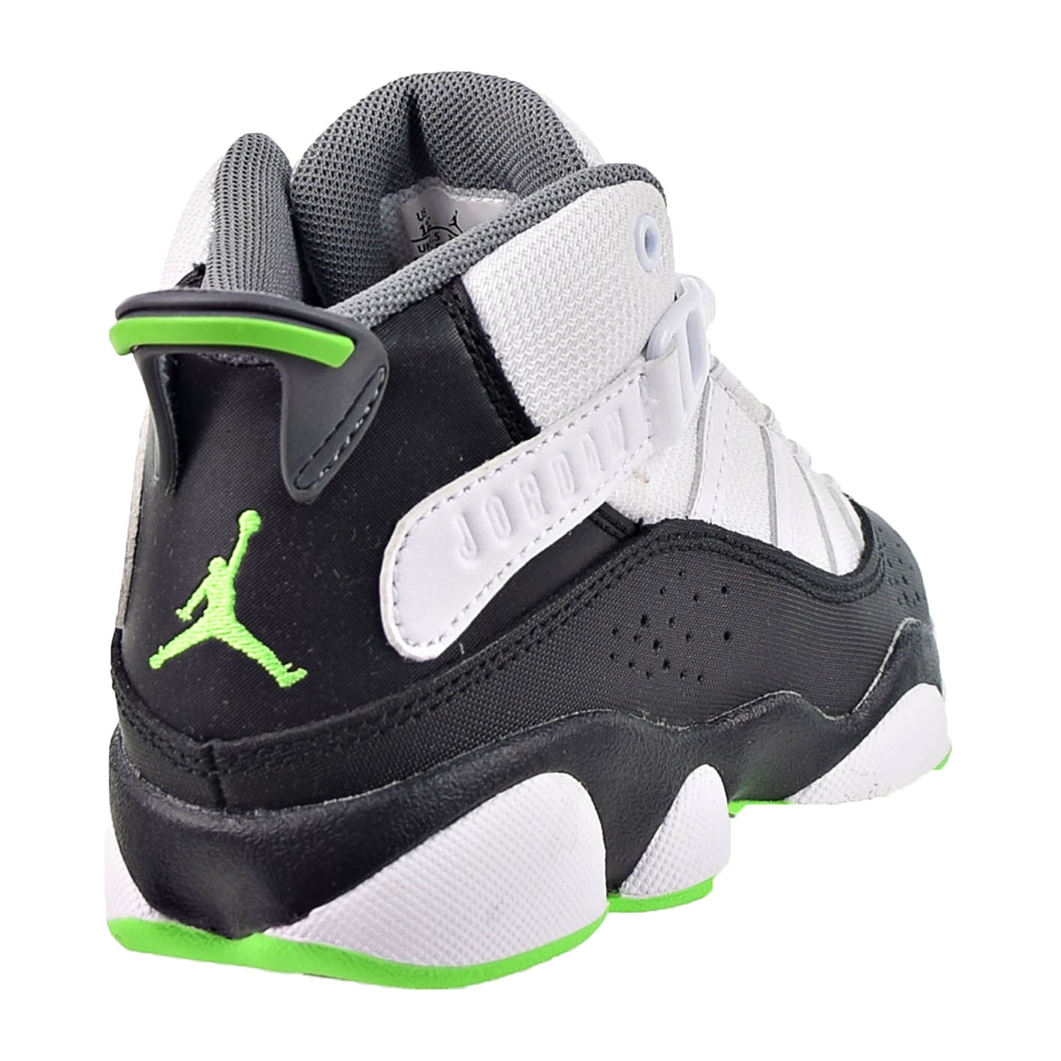 Jordan Brandclub Jordan 6 Rings PS Little Kids Shoes White Green Black 323432 130