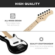 Best Choice Products 30in Kids Electric Guitar Beginner Starter Kit w/ 5W Amplifier, Strap, Case - Black