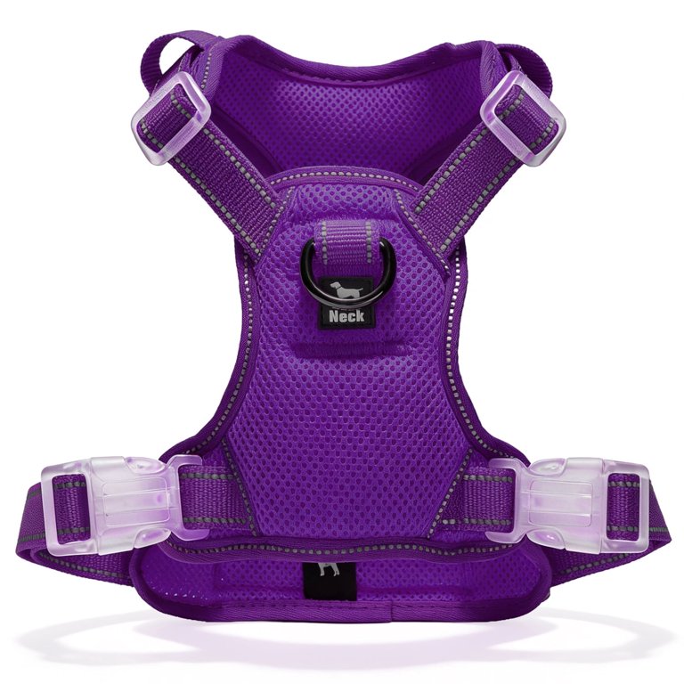 Jewyow No-Pull Dog Harness, Medium, Purple photo 1