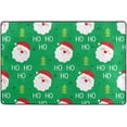 thumbnail image 4 of Dreamtimes Cute Santa Head Non-Slip Area Rug 36"x24", Merry Christmas Floor Carpet Comfort Floor Mats Decor for Indoor Front Porch,Living Room, Bedroom,Kitchen, 4 of 5
