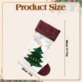 thumbnail image 3 of Large Christmas Stocking, Cute Animal Hanging Stocking with Knitted Cuff, 1 Piece Xmas Stocking, Holiday Christmas Tree Fireplace Decor, Style G, for Festive Season, 3 of 6