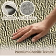 thumbnail image 6 of ODIKA Aesthetic Boho Symmetrical Motif Repeating Border Long Bathroom Non-Slip Chair-Friendly for Home Office, Gaming Room, Under Desk, 6 of 7