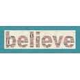 thumbnail image 2 of Stimson, Diane 24x11 White Modern Wood Framed Museum Art Print Titled - Aqua Believe, 2 of 4