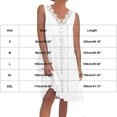 thumbnail image 3 of Summer Fashion Womens Dresses Casual V-Neck Ruffled Sleeveless Solid Dress, 3 of 6