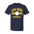 thumbnail image 2 of Wild Bobby City of San Diego Baseball Fantasy Fan Sports Men's T-Shirt, Navy, Small, 2 of 6