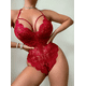 thumbnail image 4 of Lencería Sexy sin entrepierna para mujer, disfraces eróticos huecos de encaje, vestido Babydoll, ropa interior, trajes de entrepierna abierta, monos transparentes, 4 of 5