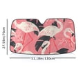 thumbnail image 6 of Awypu Flamingos Birds Kitsch Car Sun Shade Front Window Sun Shade for Vehicle SUV Truck Protector 51.18*27.59 in, 6 of 7