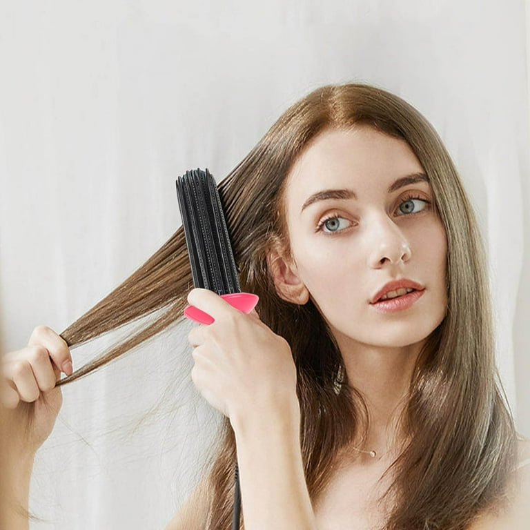 Tong Its Spiral Curling Wand Stuff for Curly Hair Curling Wand Big Hair Curling Noodle 2Pcs Hair Curling Roll Comb Round Hair Brush Teeth Round Brush Hair Spiral Tights Wand Three Barrel