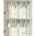 thumbnail image 4 of Tie Up Valance Curtain for Kitchen, Sage Green Grey Oil Painting Art Rod Pocket Short Curtains Adjustable Tie-Up Shade Valances, Abstract Gradient Window Treatment for Bathroom Living Room Bedroom, 4 of 7