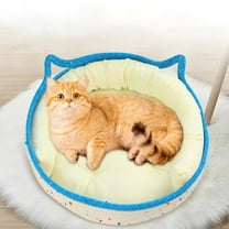 Cat Scratcher Lounge Bed - Lounge Couch for Indoor Cats Oval Shape 15"x13" Long Lasting Furniture