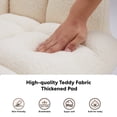 thumbnail image 3 of Nursery Rocking Chair Simple Deluxe Teddy Upholstered White, 3 of 7